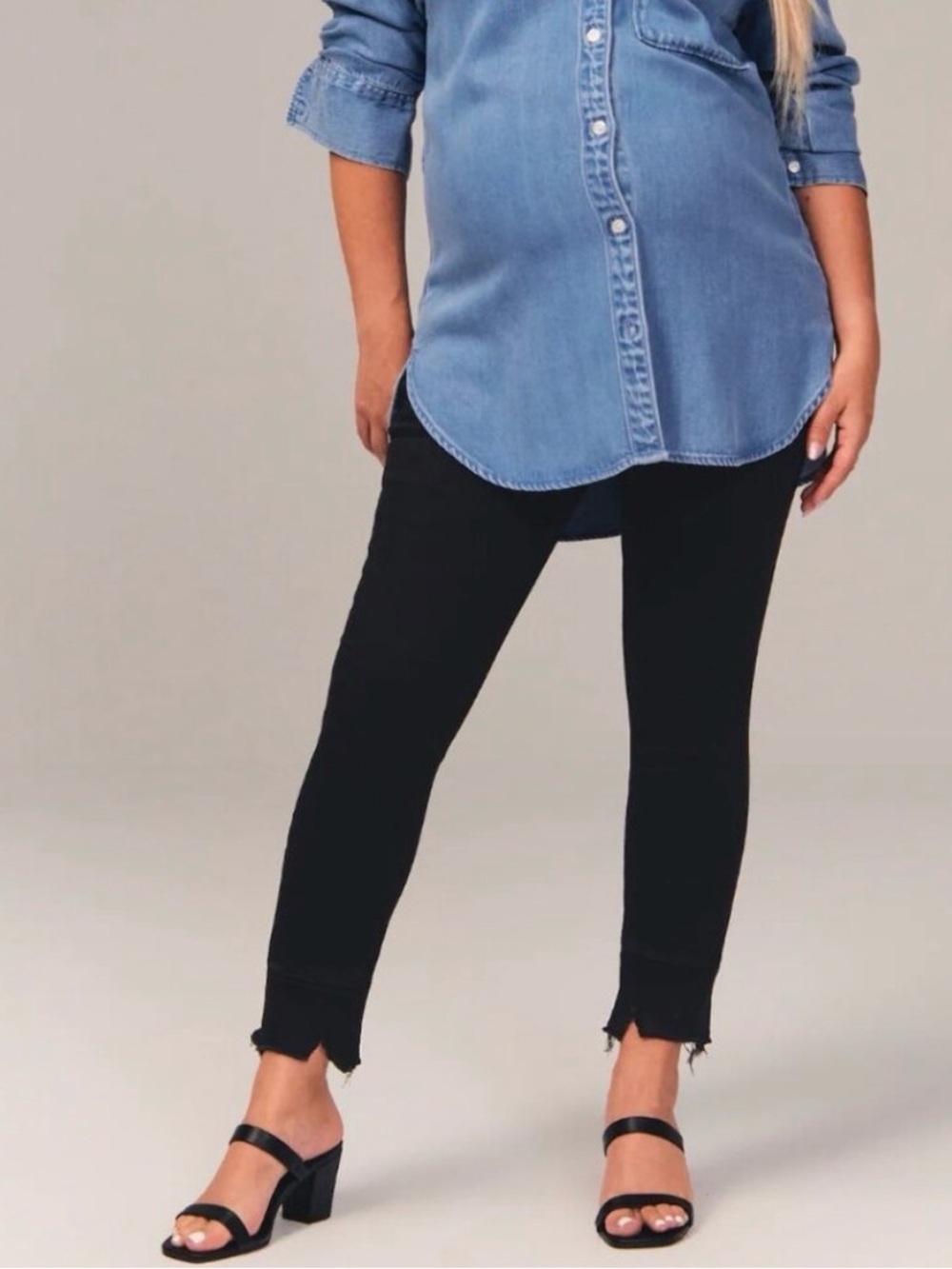 Abercrombie & Fitch - The Skinny Jean Maternity - Black - Size 4